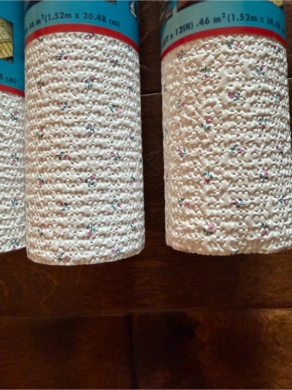 Vintage White Floral Grip Contact Paper 5’